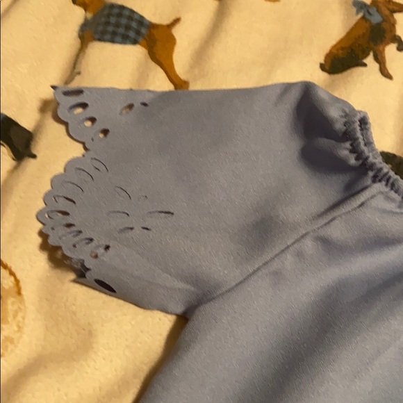 Light Blue off the shoulder top - Picture 2 of 3